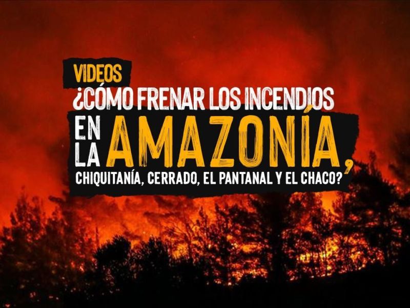 ¿Cómo enfrentar los incendios en la Amazonía, Chiquitanía, Cerrado, el Pantanal y el&nbsp;Chaco?