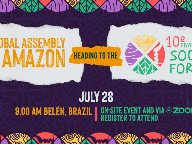 Self-call to the Second Global Assembly for the Amazon «Heading to the X&nbsp;FOSPA»